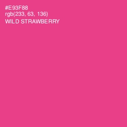 #E93F88 - Wild Strawberry Color Image