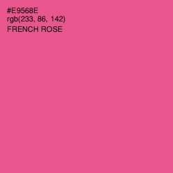 #E9568E - French Rose Color Image