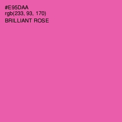 #E95DAA - Brilliant Rose Color Image