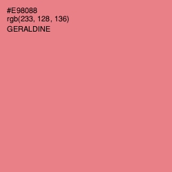 #E98088 - Geraldine Color Image
