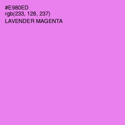 #E980ED - Lavender Magenta Color Image