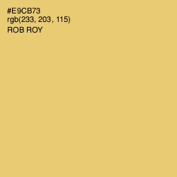 #E9CB73 - Rob Roy Color Image