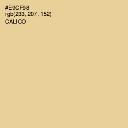 #E9CF98 - Calico Color Image