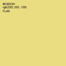 #E9DC81 - Flax Color Image