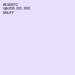 #E9DEFC - Snuff Color Image