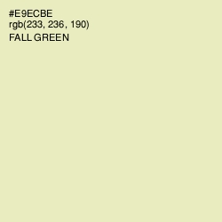 #E9ECBE - Fall Green Color Image