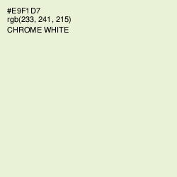 #E9F1D7 - Chrome White Color Image