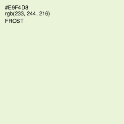 #E9F4D8 - Frost Color Image