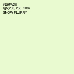 #E9FAD0 - Snow Flurry Color Image