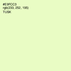 #E9FCC3 - Tusk Color Image