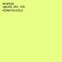 #E9FE85 - Honeysuckle Color Image