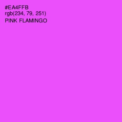 #EA4FFB - Pink Flamingo Color Image