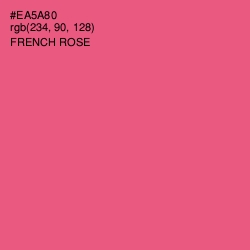 #EA5A80 - French Rose Color Image