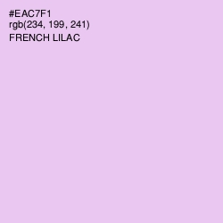 #EAC7F1 - French Lilac Color Image