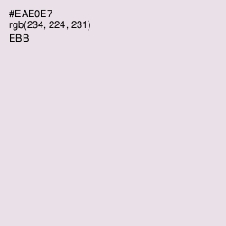 #EAE0E7 - Ebb Color Image