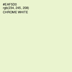 #EAF5D0 - Chrome White Color Image