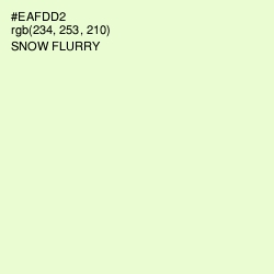 #EAFDD2 - Snow Flurry Color Image