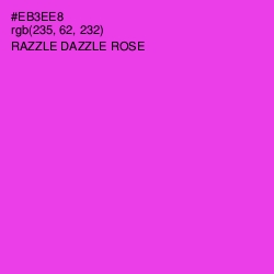 #EB3EE8 - Razzle Dazzle Rose Color Image