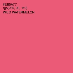 #EB5A77 - Wild Watermelon Color Image