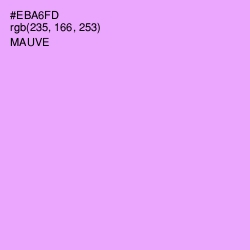 #EBA6FD - Mauve Color Image