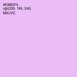 #EBBDF6 - Mauve Color Image