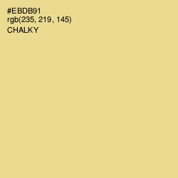 #EBDB91 - Chalky Color Image