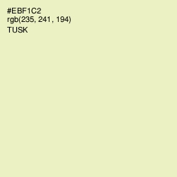 #EBF1C2 - Tusk Color Image