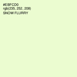 #EBFCD0 - Snow Flurry Color Image