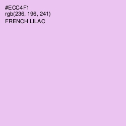 #ECC4F1 - French Lilac Color Image