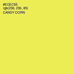 #ECEC55 - Candy Corn Color Image