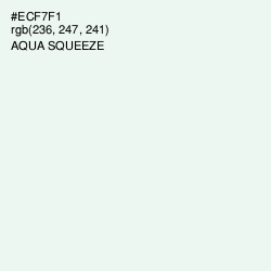 #ECF7F1 - Aqua Squeeze Color Image