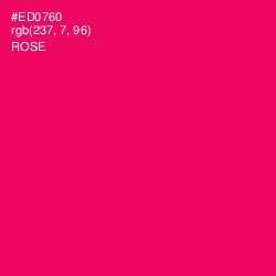 #ED0760 - Rose Color Image
