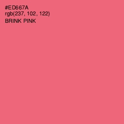 #ED667A - Brink Pink Color Image