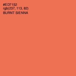 #ED7152 - Burnt Sienna Color Image