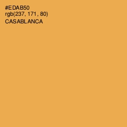 #EDAB50 - Casablanca Color Image