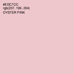 #EDC7CC - Oyster Pink Color Image