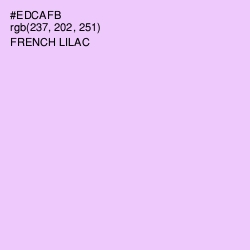 #EDCAFB - French Lilac Color Image