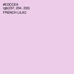 #EDCCE9 - French Lilac Color Image