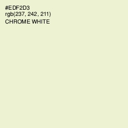 #EDF2D3 - Chrome White Color Image