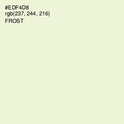#EDF4D8 - Frost Color Image
