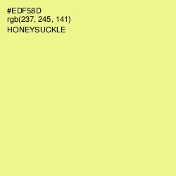 #EDF58D - Honeysuckle Color Image