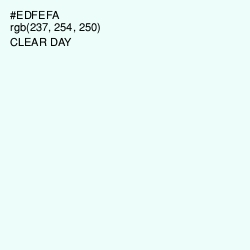 #EDFEFA - Clear Day Color Image