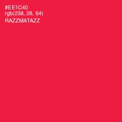 #EE1C40 - Razzmatazz Color Image