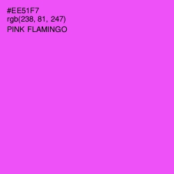 #EE51F7 - Pink Flamingo Color Image