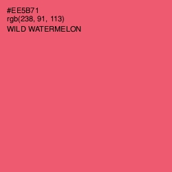 #EE5B71 - Wild Watermelon Color Image