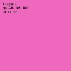 #EE69BE - Hot Pink Color Image