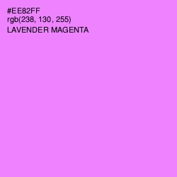 #EE82FF - Lavender Magenta Color Image