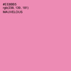 #EE8BB5 - Mauvelous Color Image