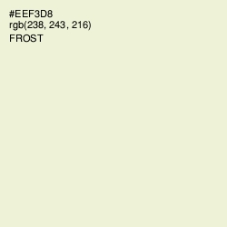 #EEF3D8 - Frost Color Image