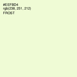 #EEFBD4 - Frost Color Image